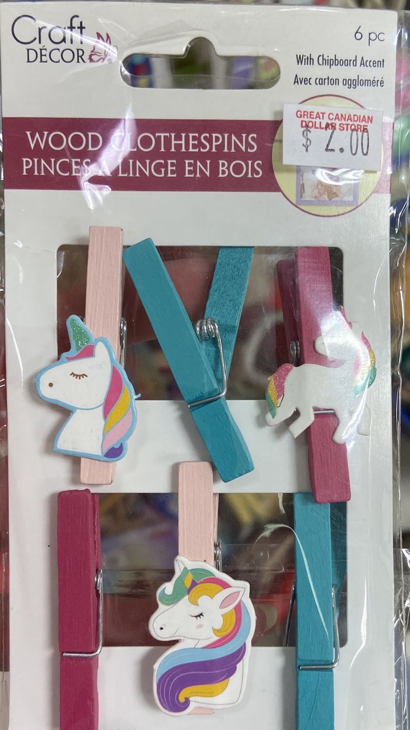 CraftDecor: Unicorn Wood Clothespins