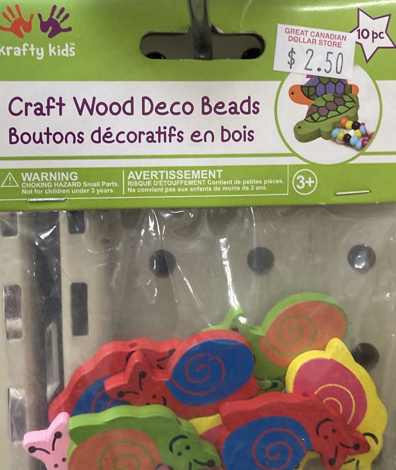 Krafty Kids: Snail Craft Wood Deco Beads