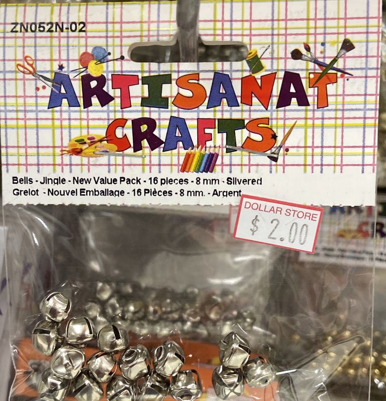 Ugarit: 8mm Silver Jingle Bells