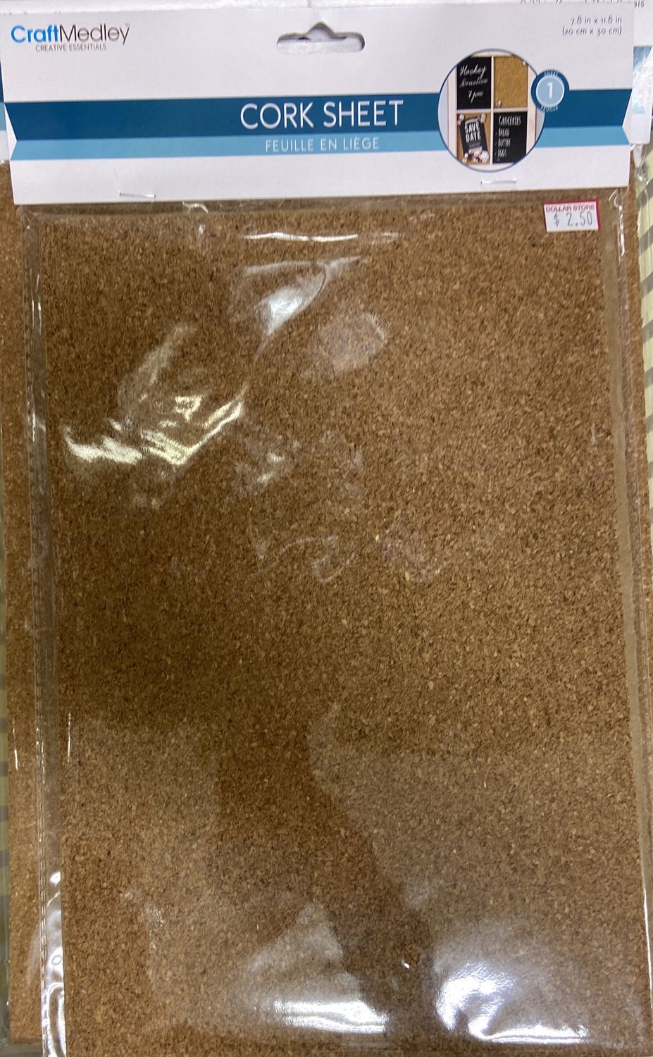 CraftMedley: 7.8&quot; x 11.8&quot; Cork Sheet