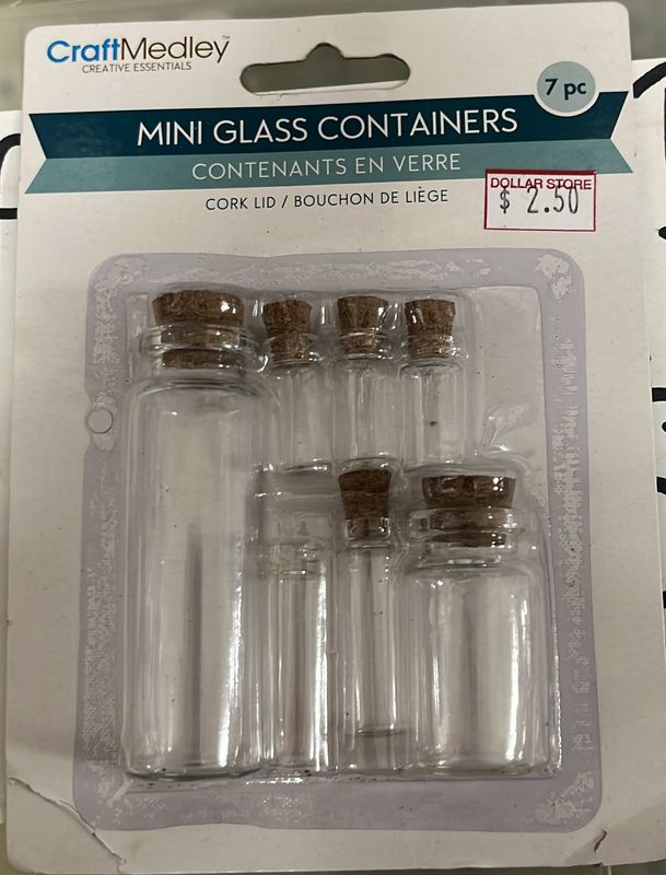 Mini Glass Containers 7pcs GB801