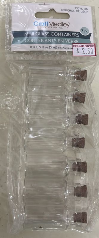Mini Glass Containers 7pcs GB816