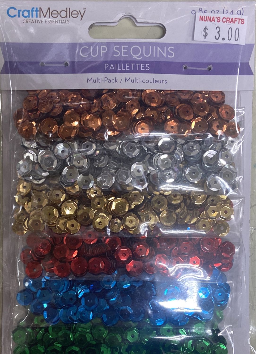 CraftMedley: Dazzling Metallics Cup Sequins