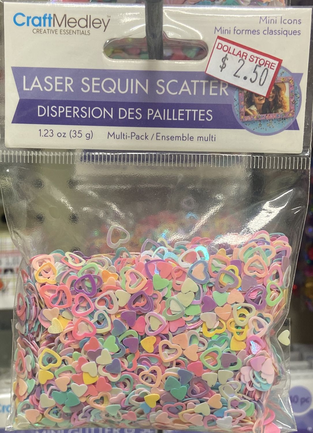 CraftMedley: Open Heart Laser Sequin Scatter