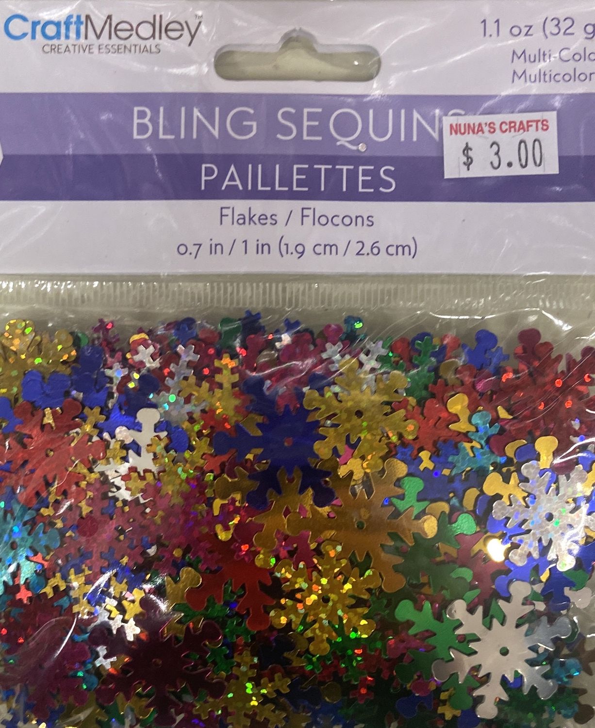 CraftMedley: Snowflakes Bling Sequins