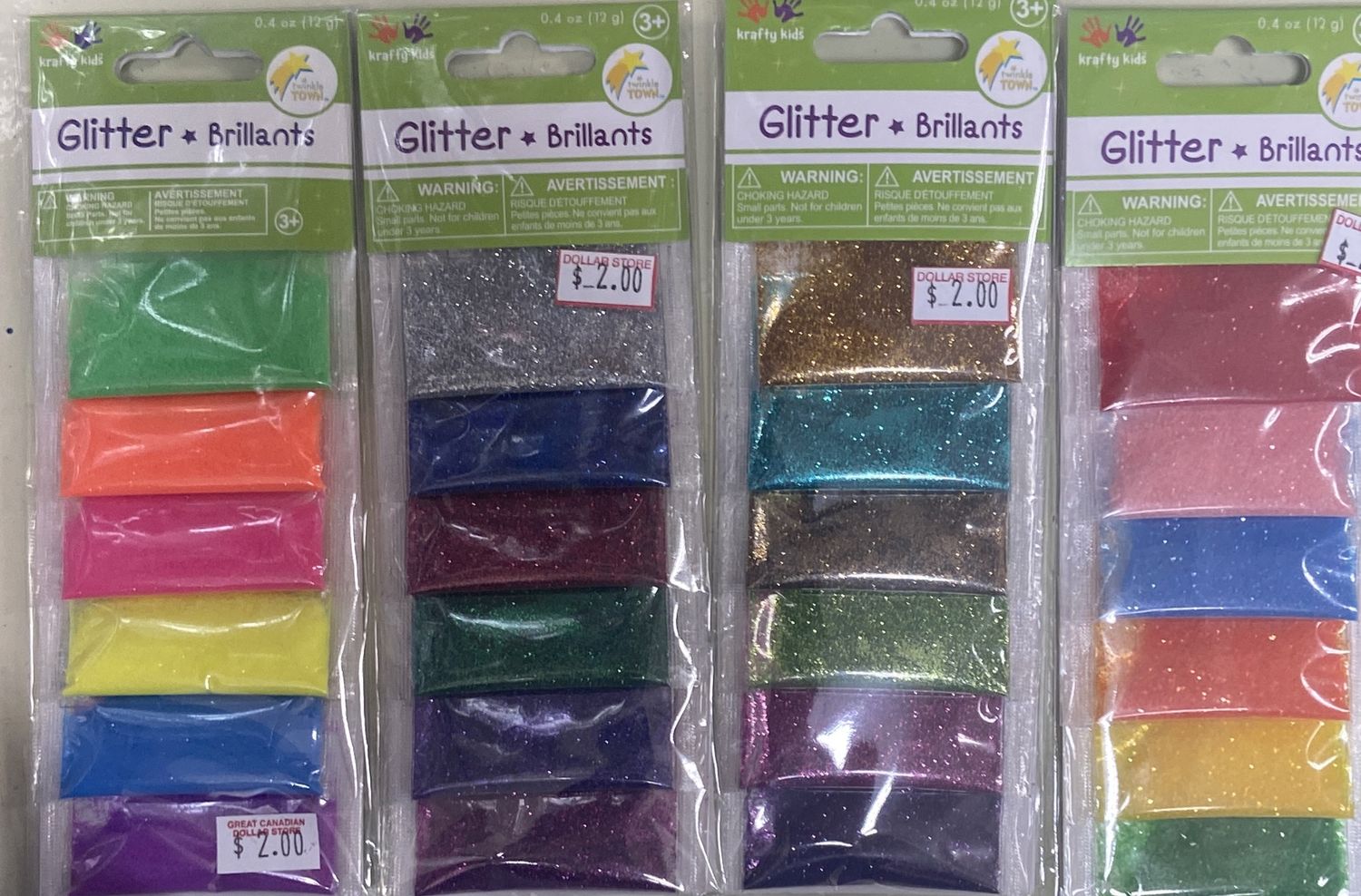 Krafty Kids: Asst. Styles Glitter 0.4oz
