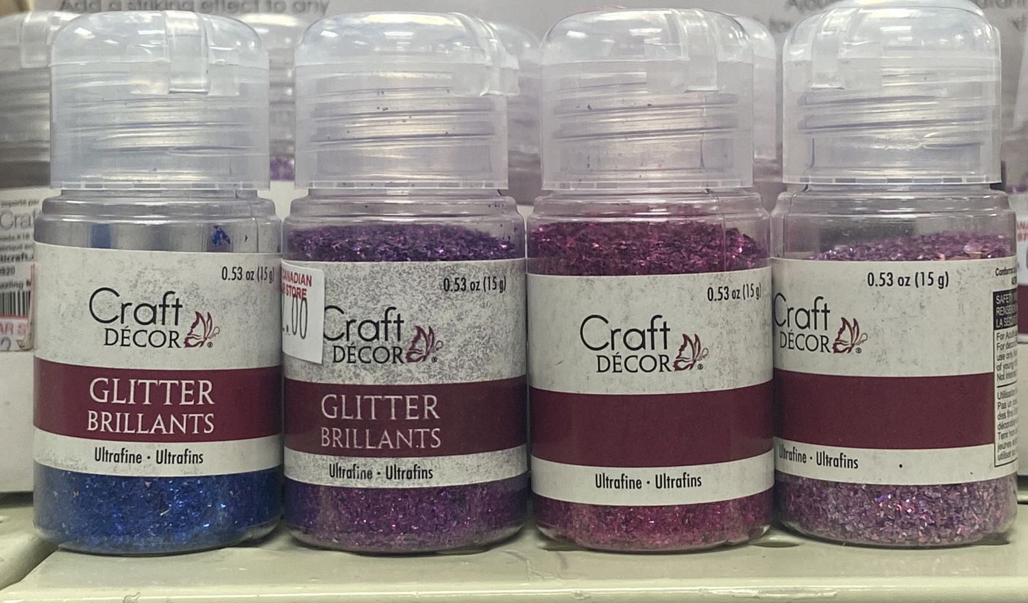 CraftDecor: Crushed Jewels - Asst. Color Ultra-Fine Glitter