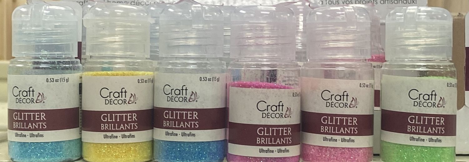 CraftDecor: Asst. Color Ultra-Fine Glitter
