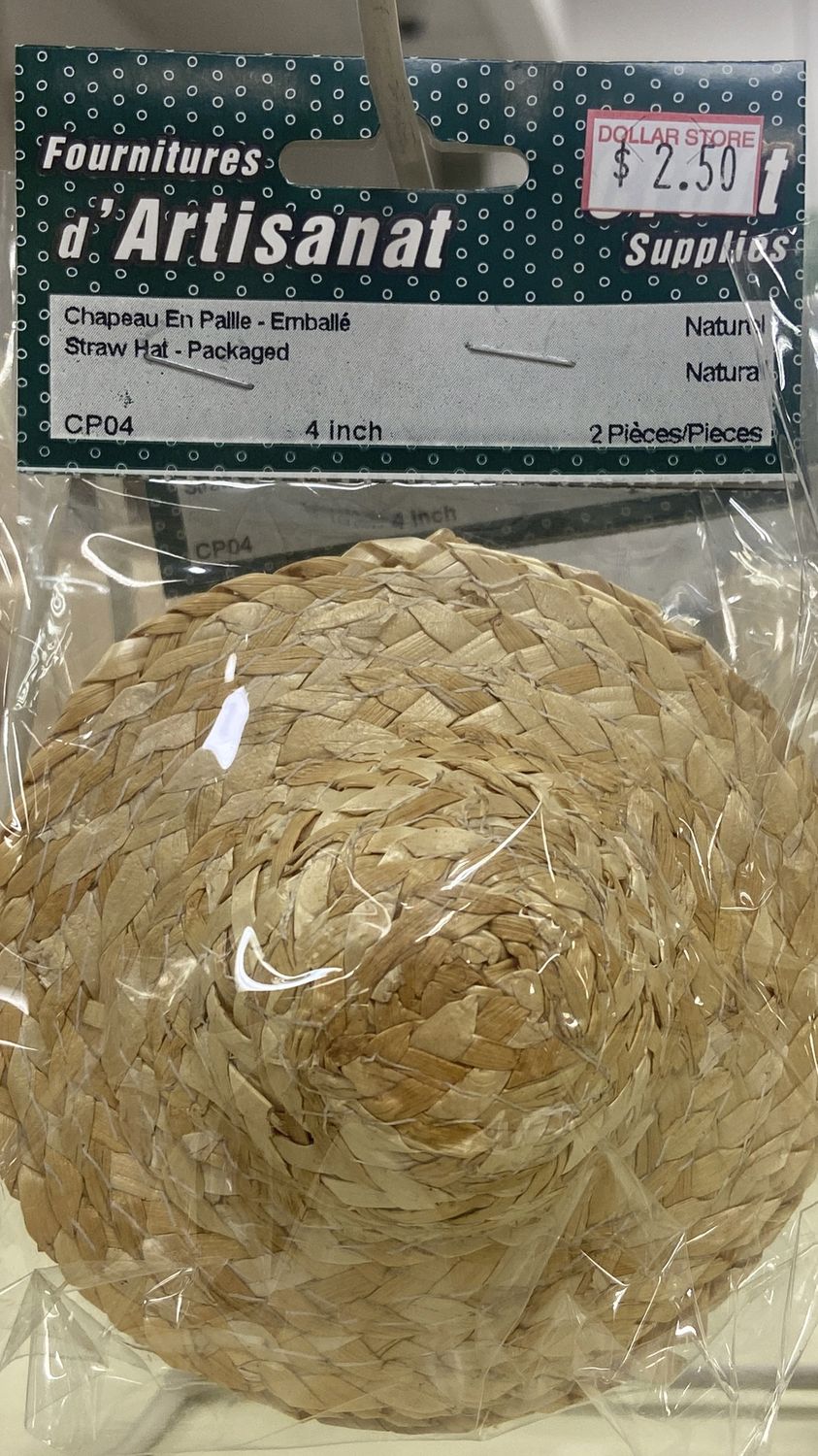 Ugarit: 4&quot; Straw Hat “Natural”