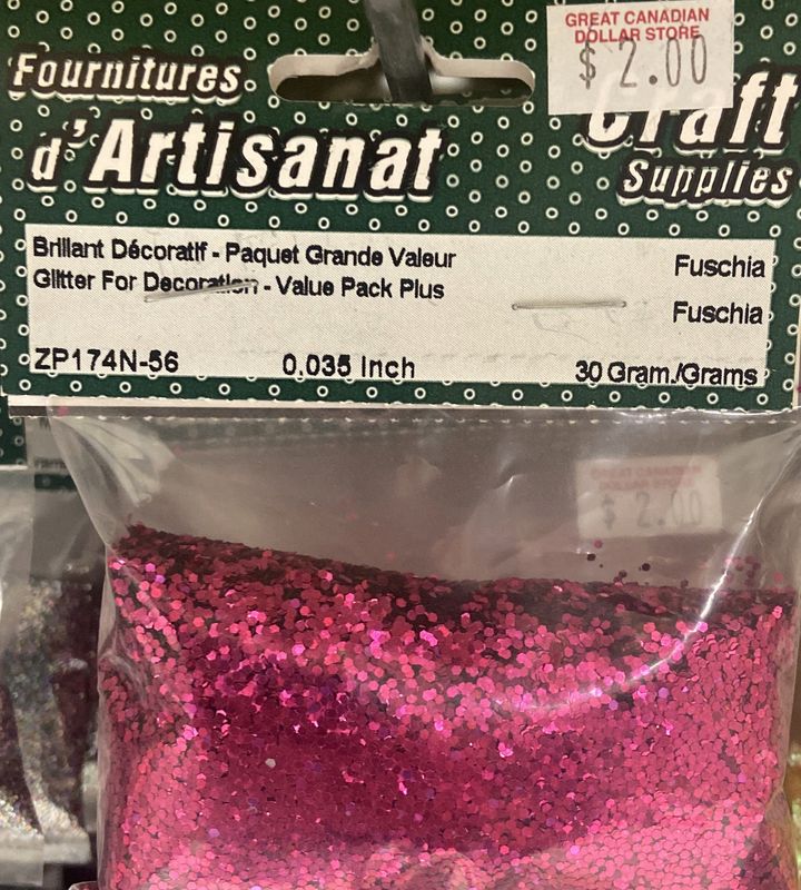 Ugarit: Fuchsia Glitter For Decoration 30g