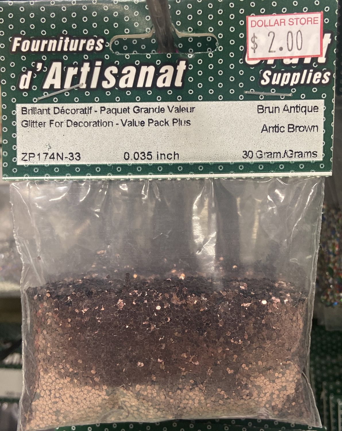 Ugarit: Antic Brown Glitter For Decoration 30g