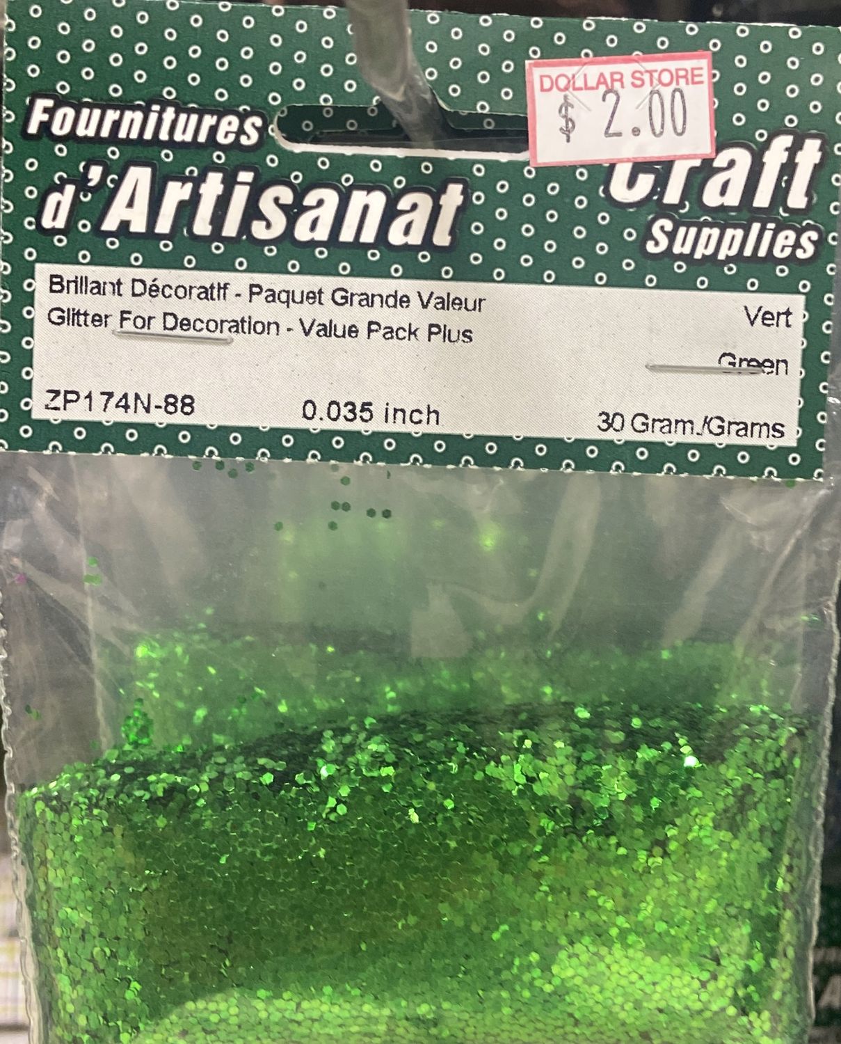 Ugarit: Green Glitter For Decoration 30g