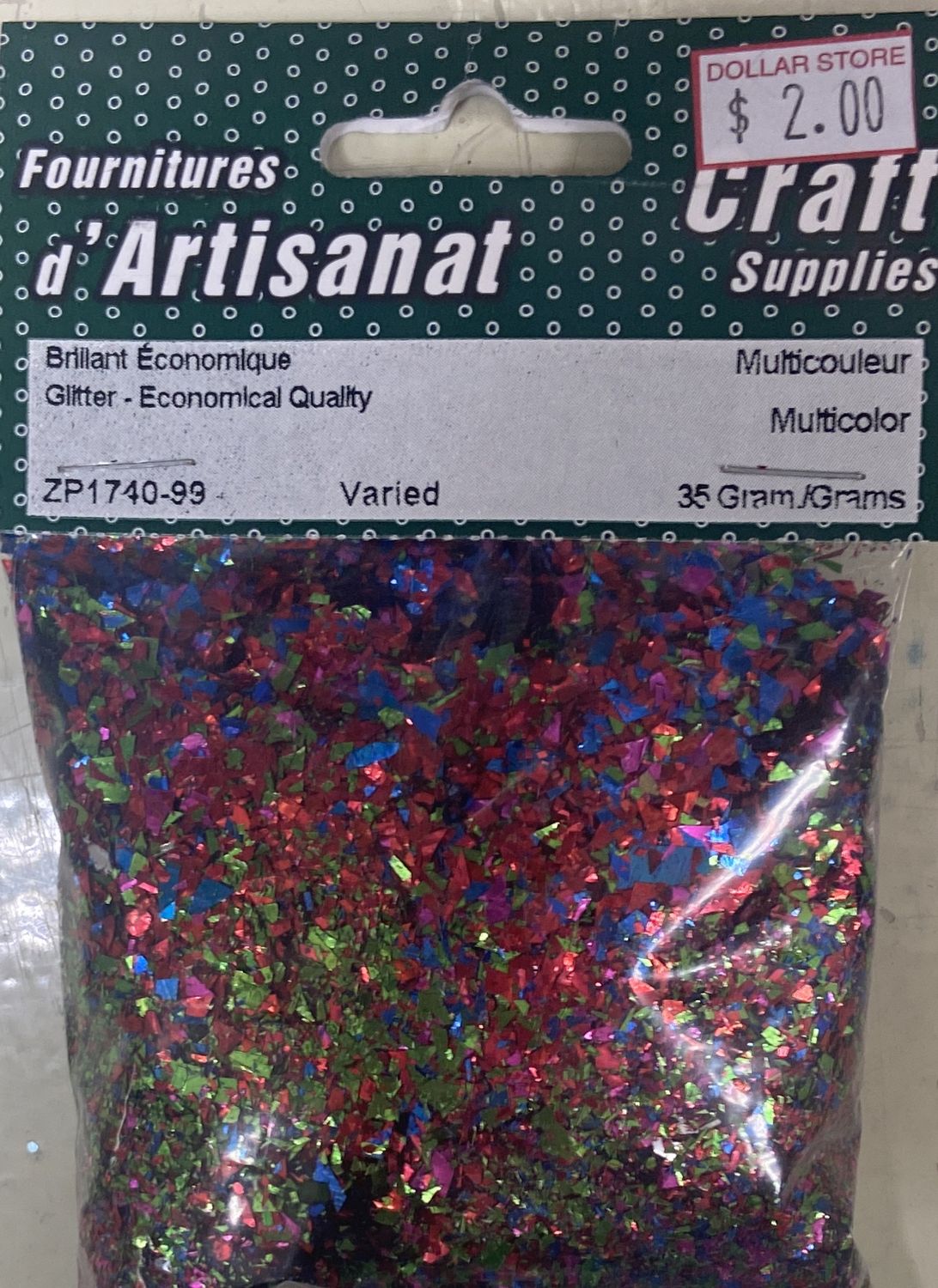 Ugarit: Multicolor Varied Sized Glitter 35g