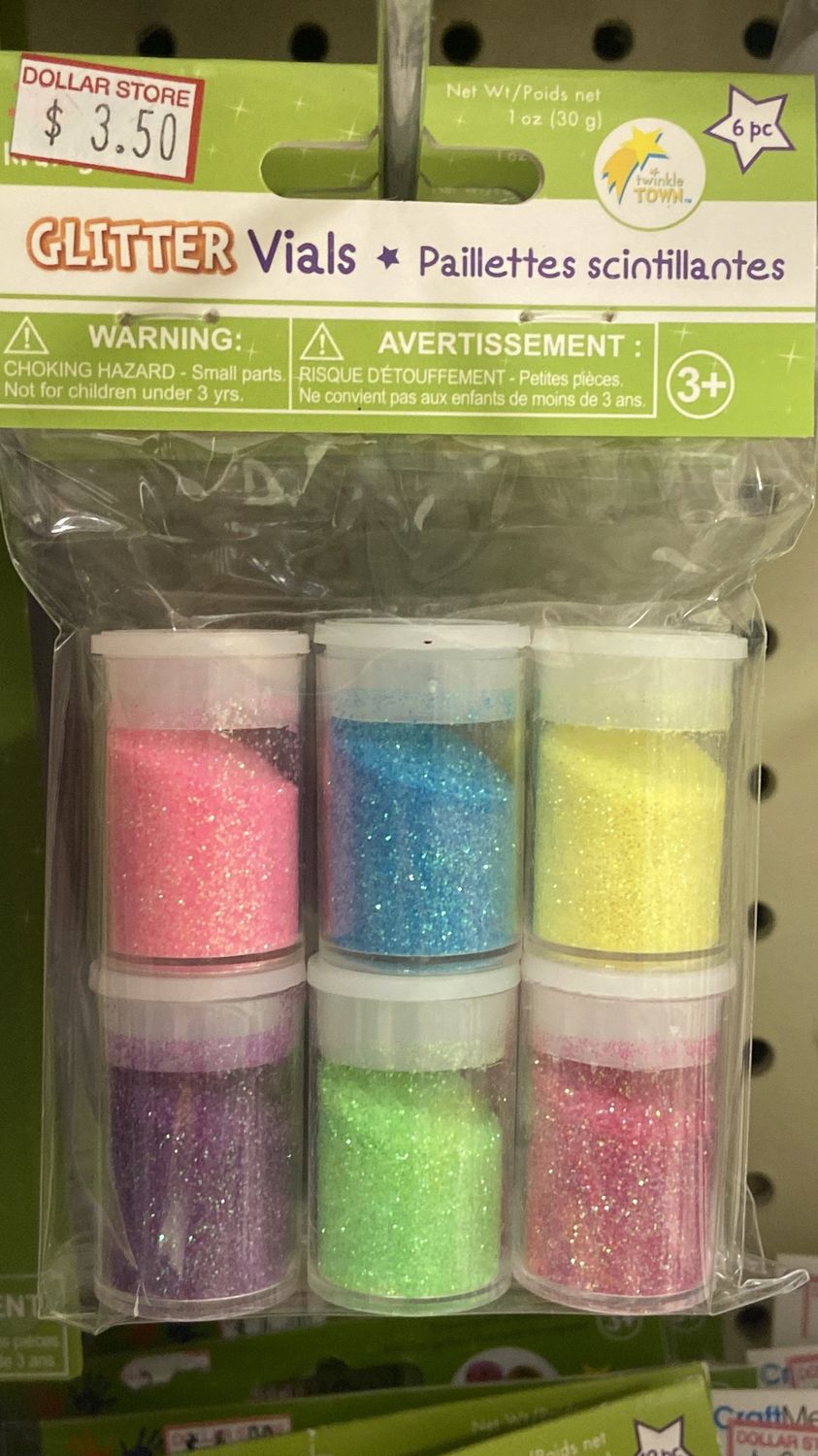 Krafty Kids: Neon Asst. Glitter Vials