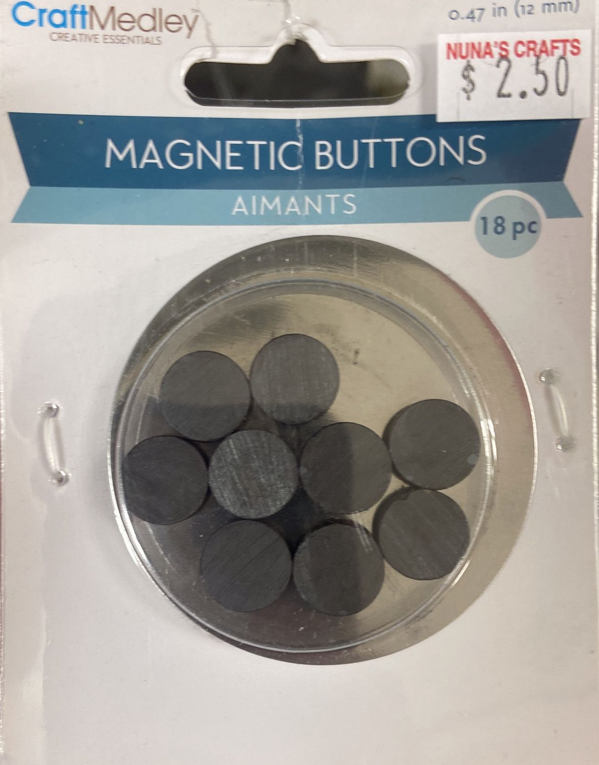 CraftMedley: 0.47&quot; Magnetic Buttons