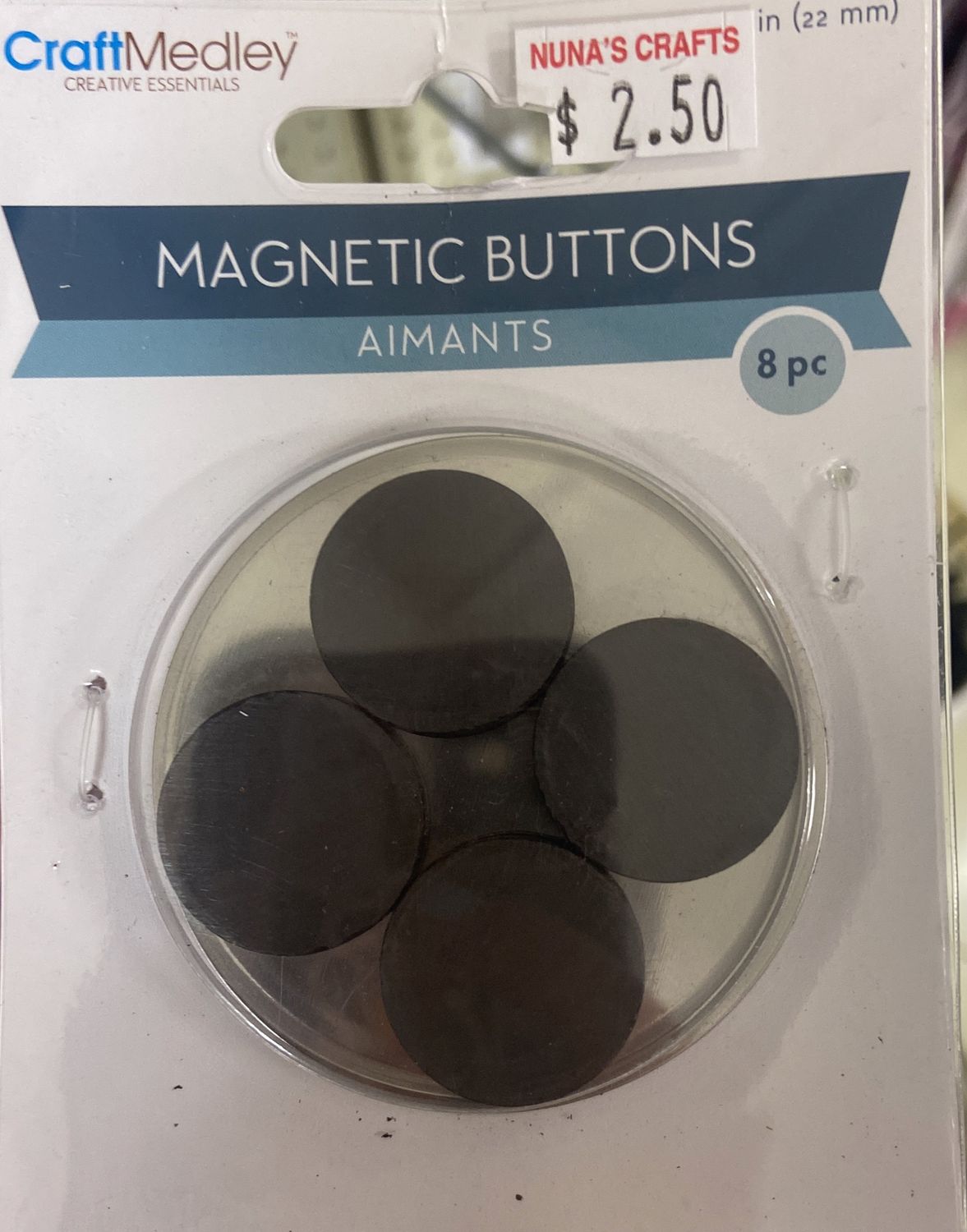 CraftMedley: 0.9&quot; Magnetic Buttons