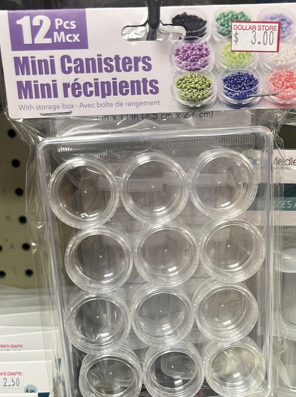 Mini Canisters 12pcs w/storage box