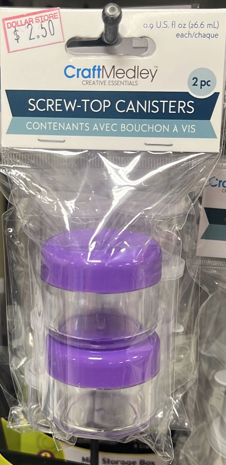 Scre-Top Canisters 2pcs 0.9oz (PB831)