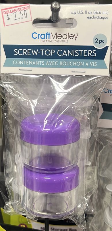 Scre-Top Canisters 2pcs 0.9oz (PB831)