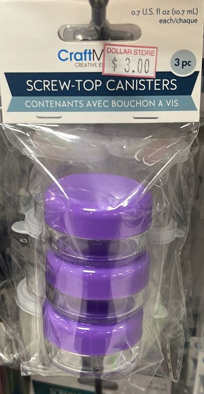 Screw-Top Canisters 3pcs 0.7oz (PB830)