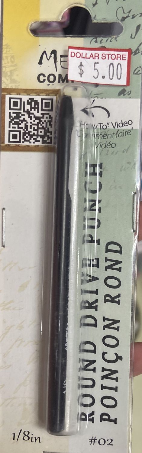 1/8&quot; Round Drive Punch