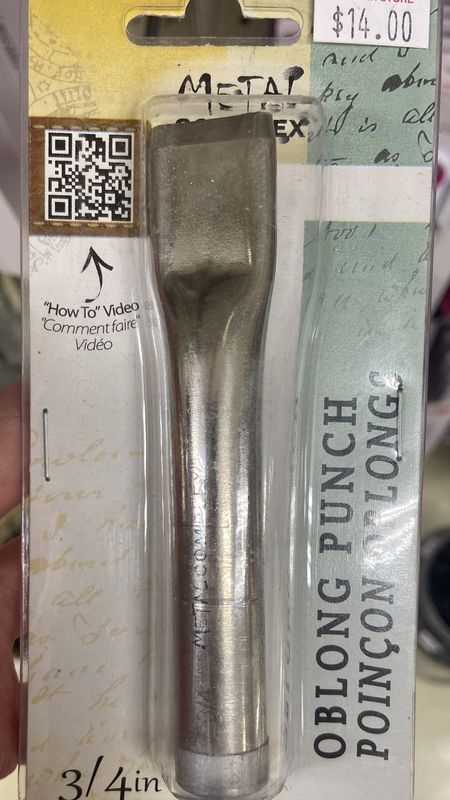 3/4&quot; Oblong Punch