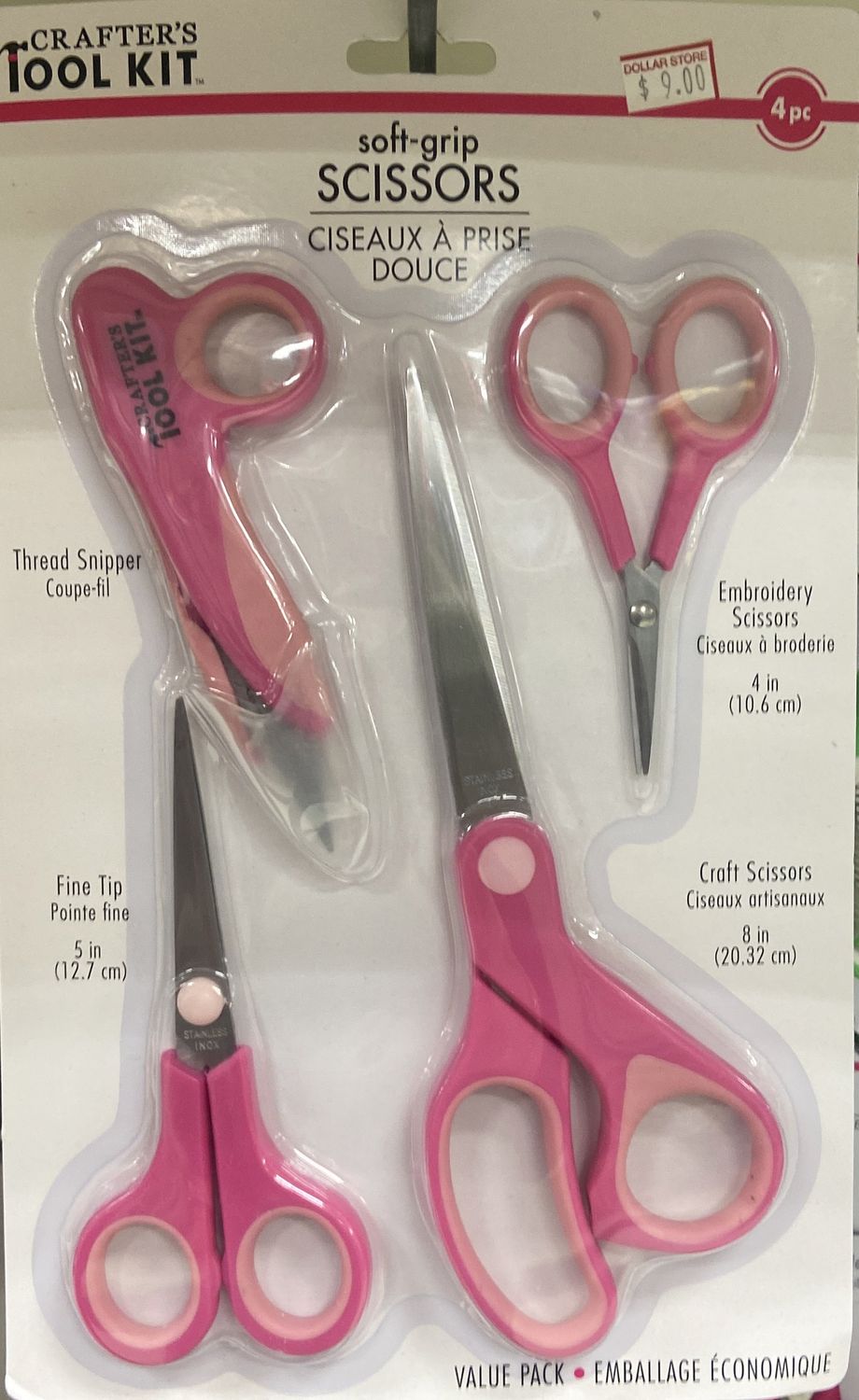 Crafters Tool Kit: Asst. Soft-Grip Scissors