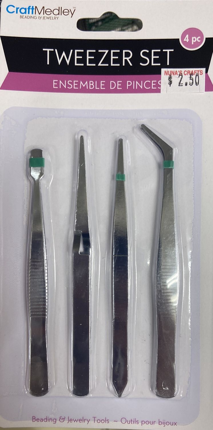 MultiCraft: 4pk Tweezer Set
