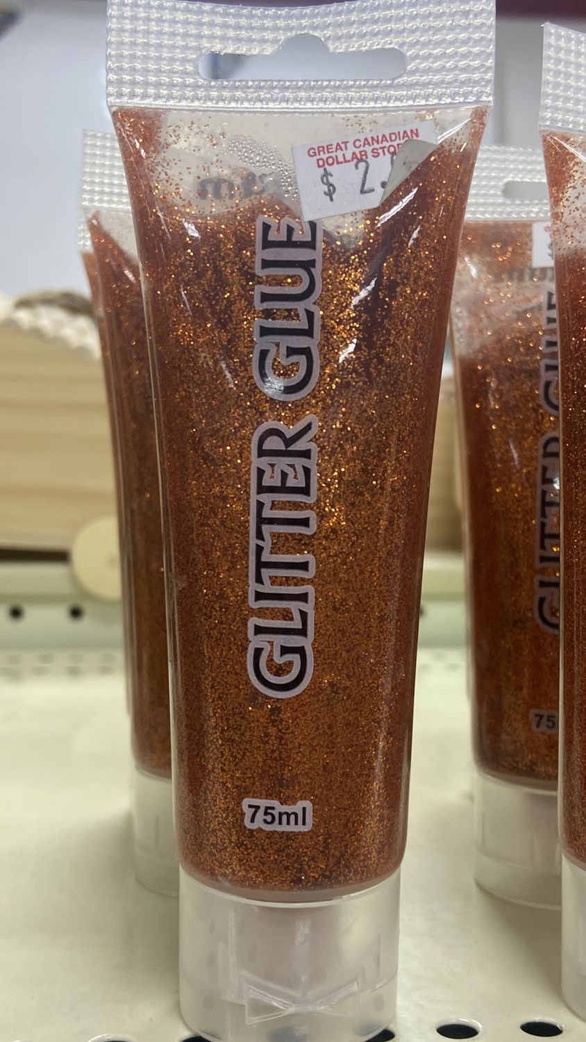 Selectum: 75ml Orange Glitter Glue