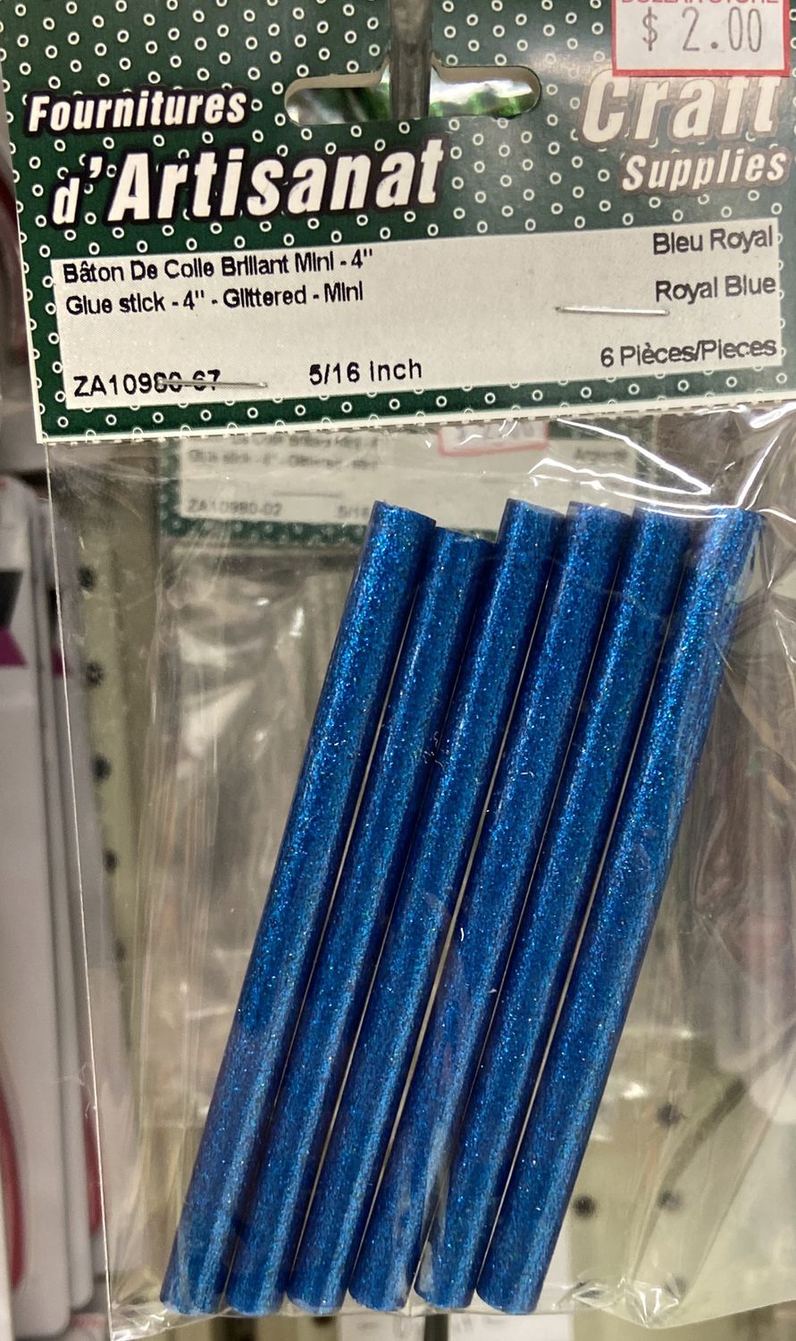Ugarit: Royal Blue 4&quot; Glue Stick Glittered