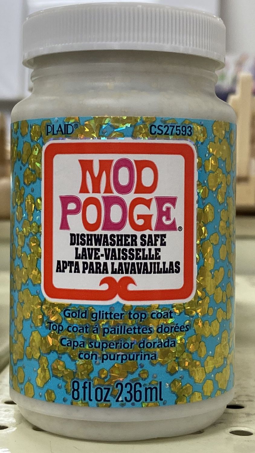 Gold Glitter Top Coat Mod Podge