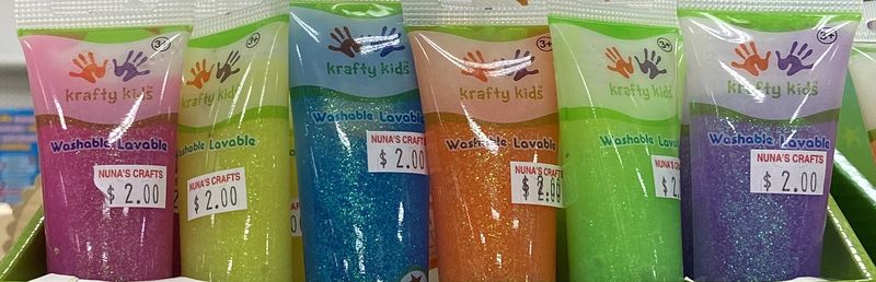 Krafty Kids: Asst. Neon - Washable Glitter Glue
