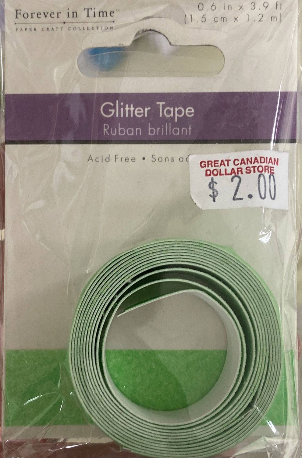 MultiCraft: Neon Green Glitter Tape