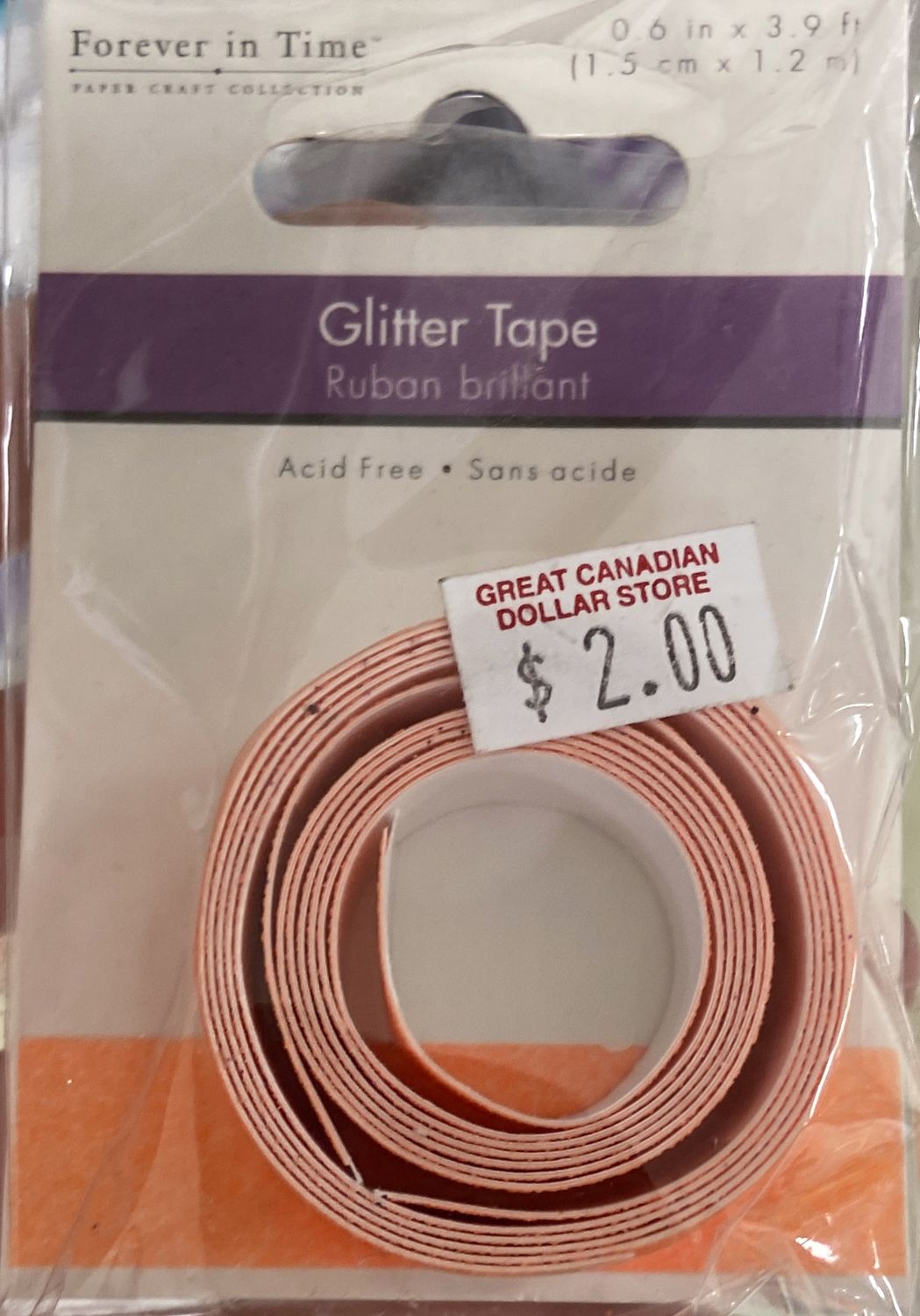MultiCraft: Neon Orange Glitter Tape