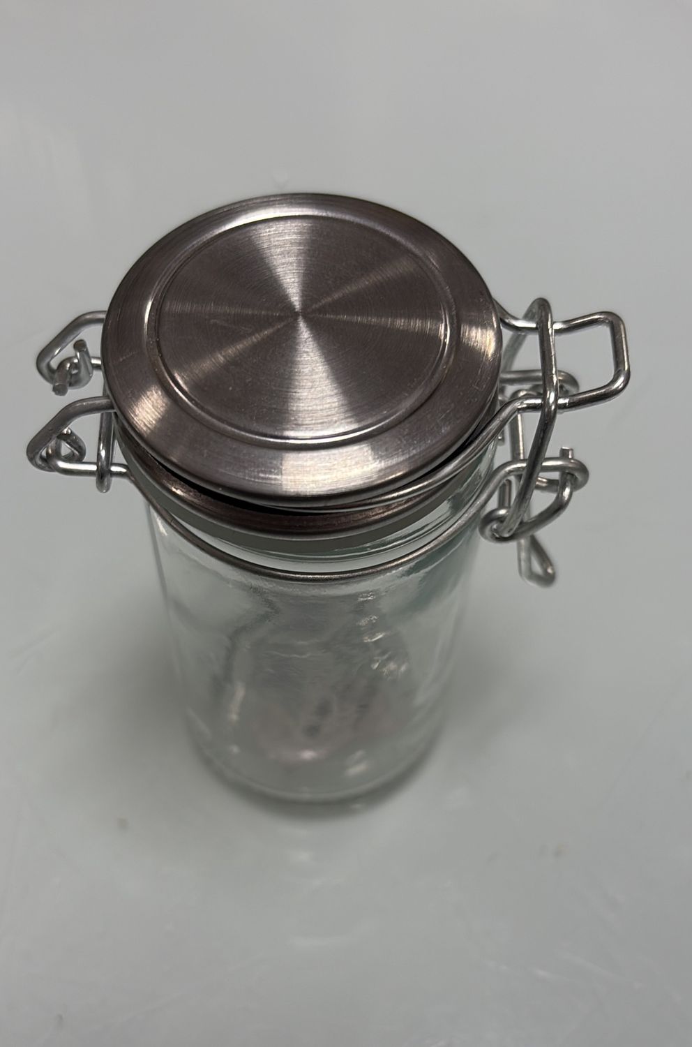 Small Glass Spice Jar Lock Lid