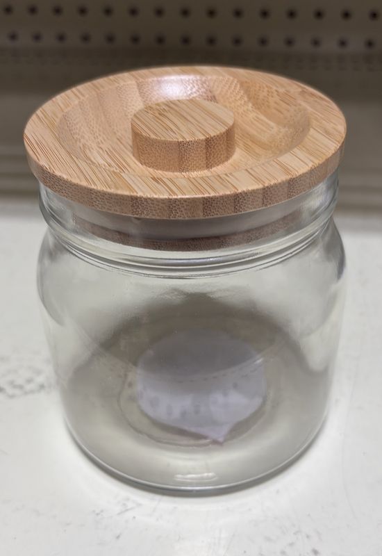 Wooden lid container ...