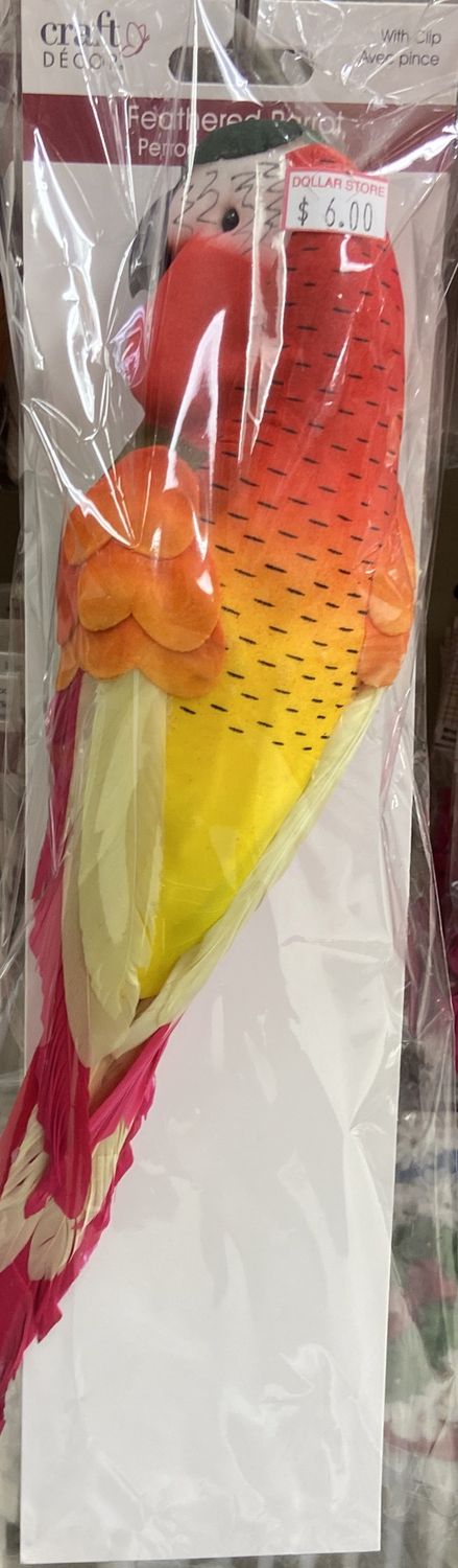 CraftDecor: Large Feathered Parrott