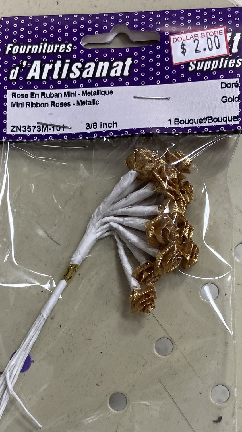 Ugarit: Gold Mini Ribbon Roses