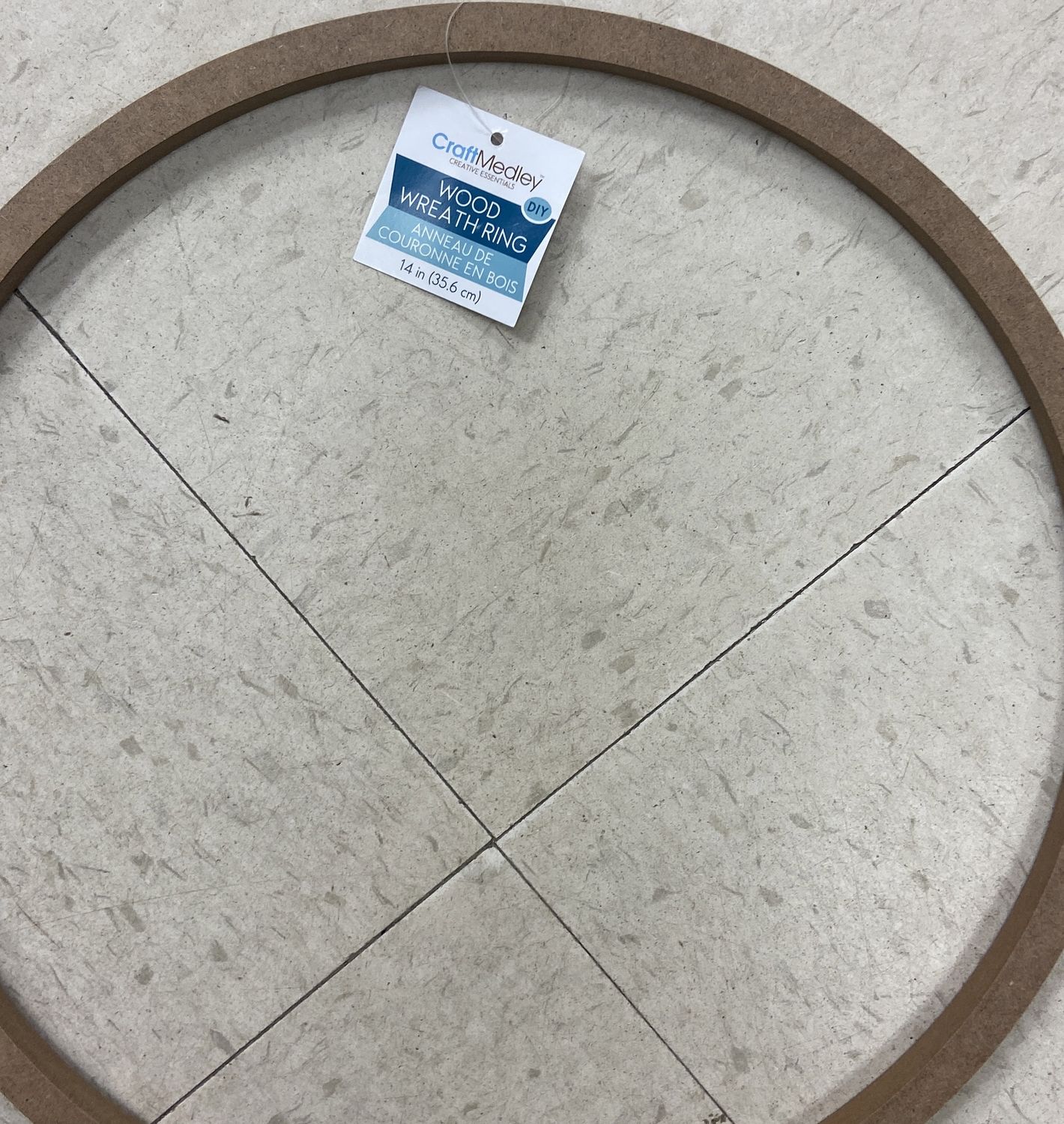 CraftMedley: 14&quot; Wood Wreath Ring