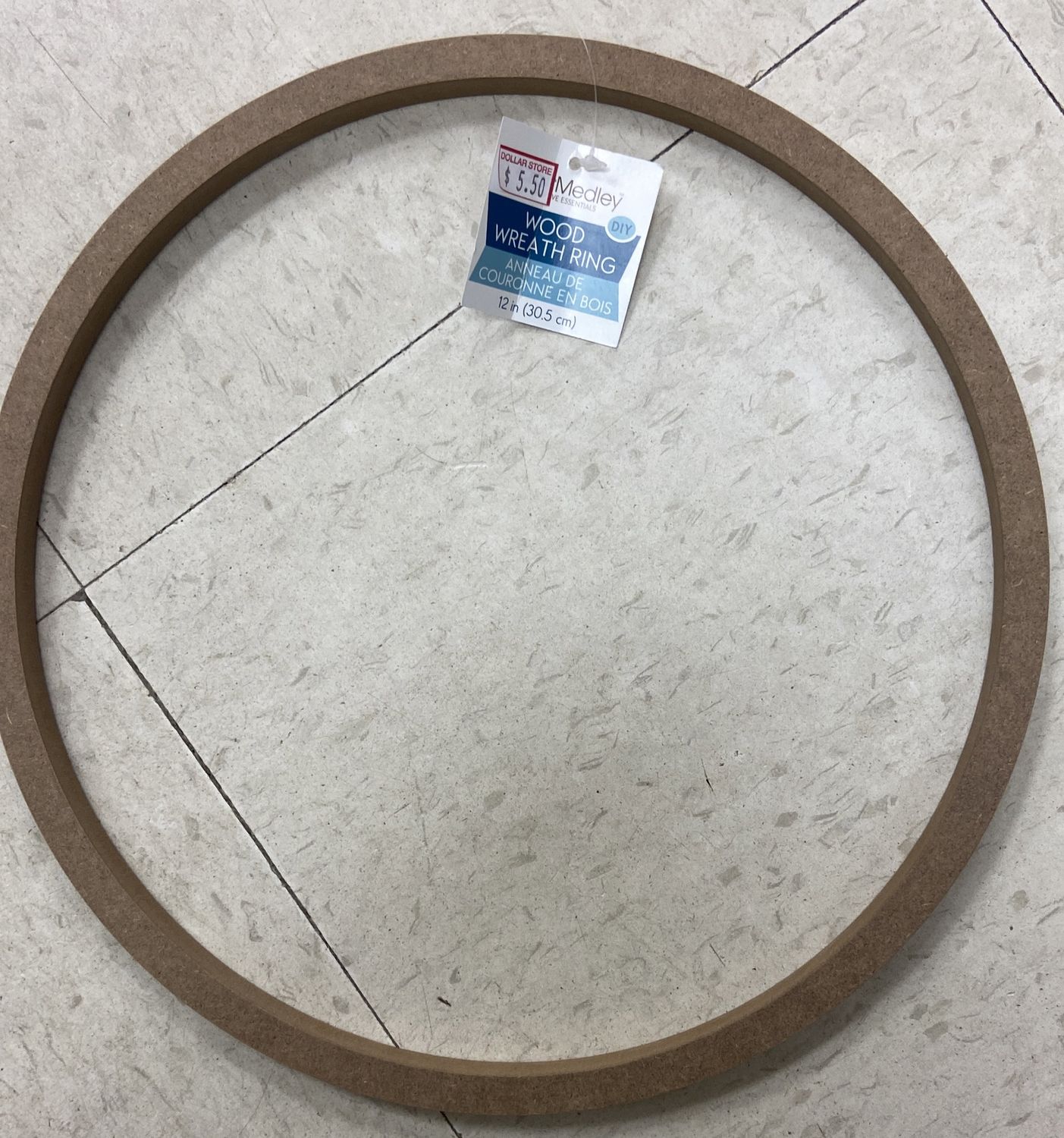 CraftMedley: 12&quot; Wood Wreath Ring
