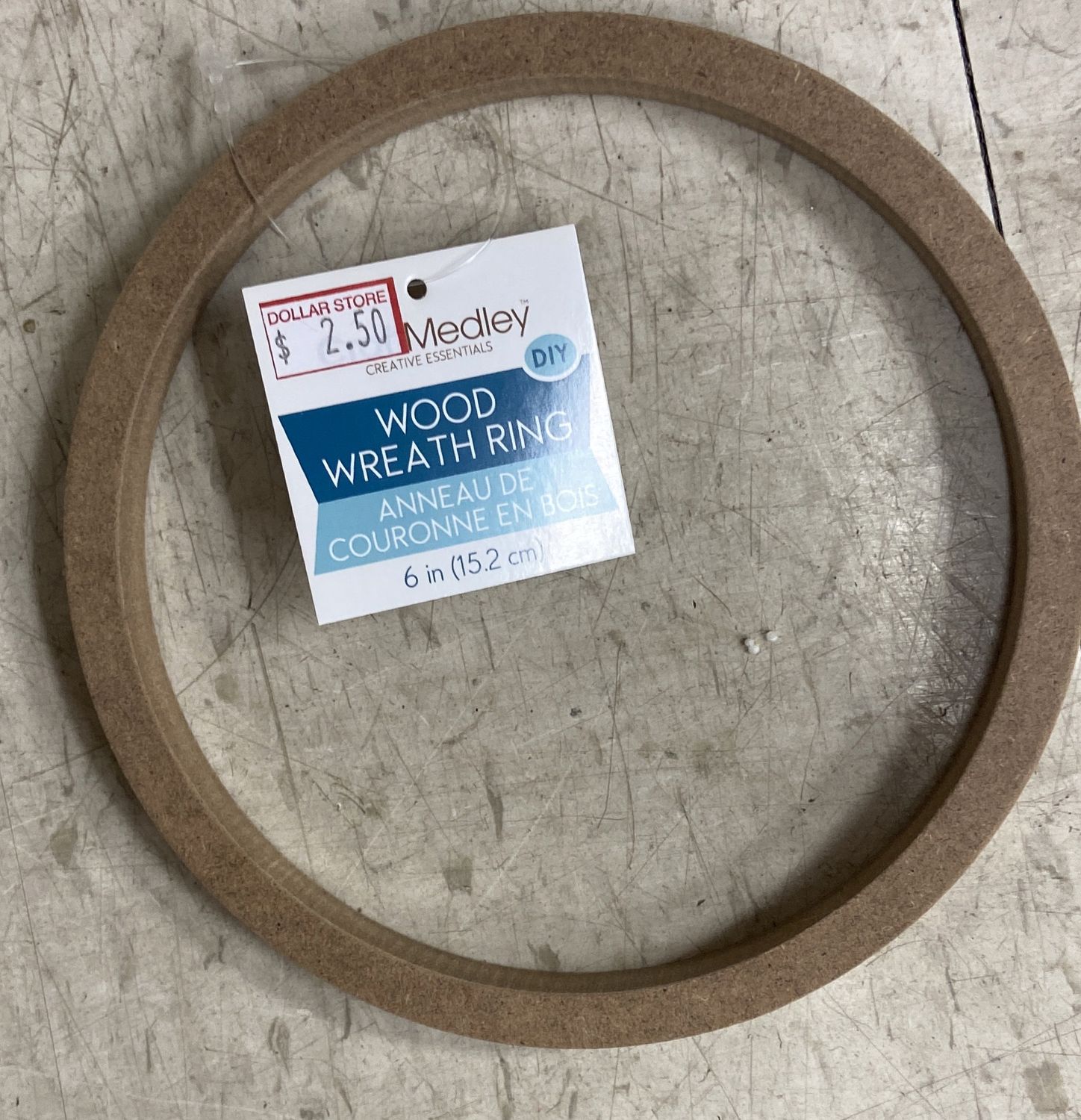 CraftMedley: 6&quot; Wood Wreath Ring