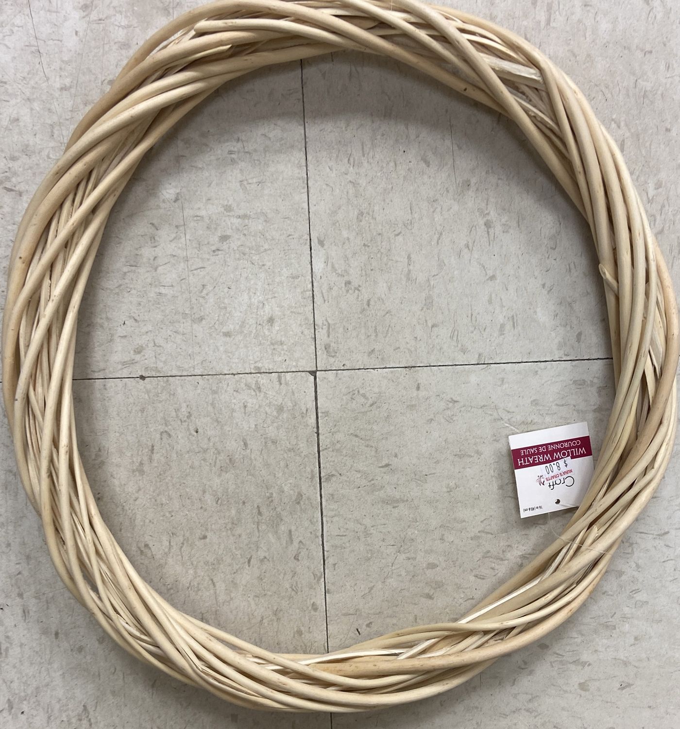 Craft Decor: 16&quot; Willow Wreath