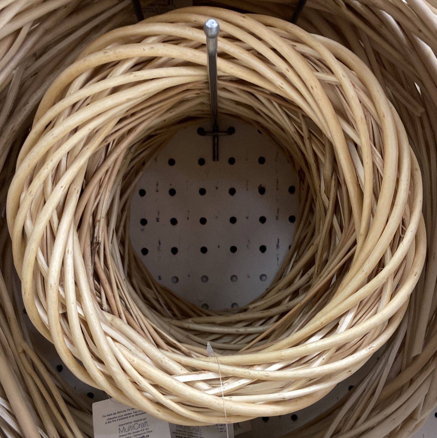 Craft Decor: 8.5&quot; Willow Wreath