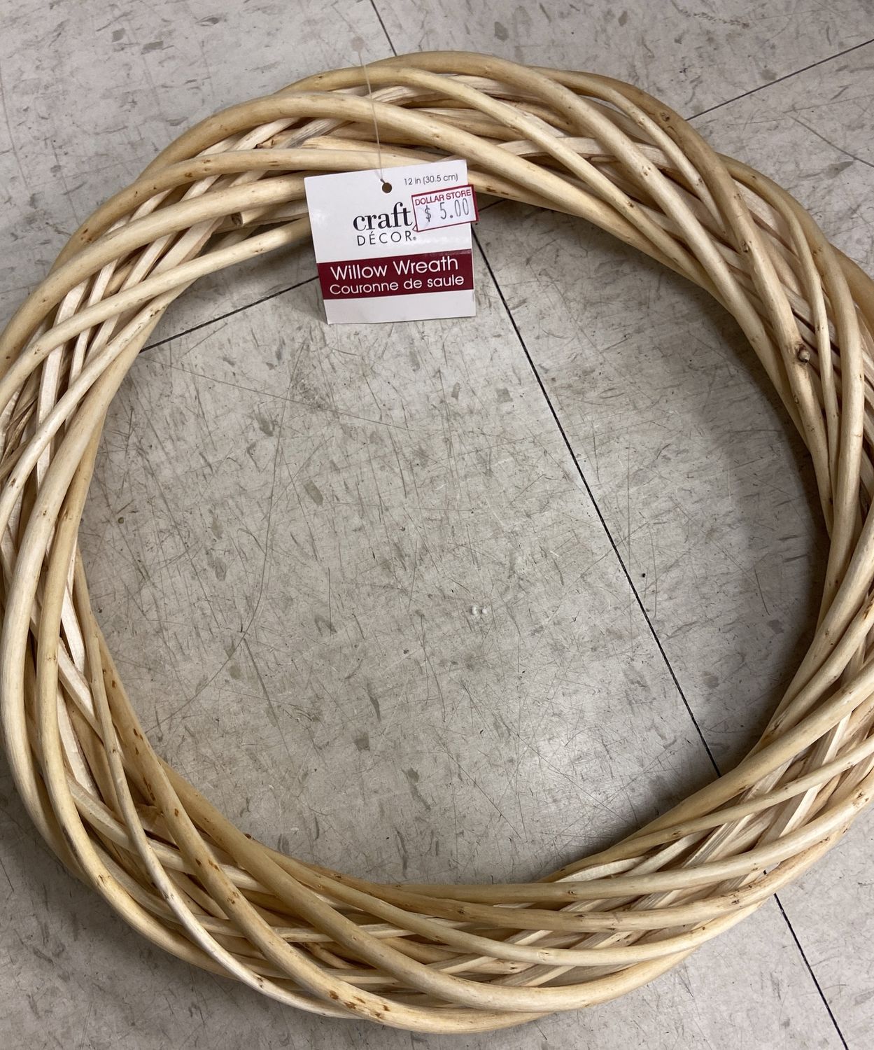 Craft Decor: 12&quot; Willow Wreath