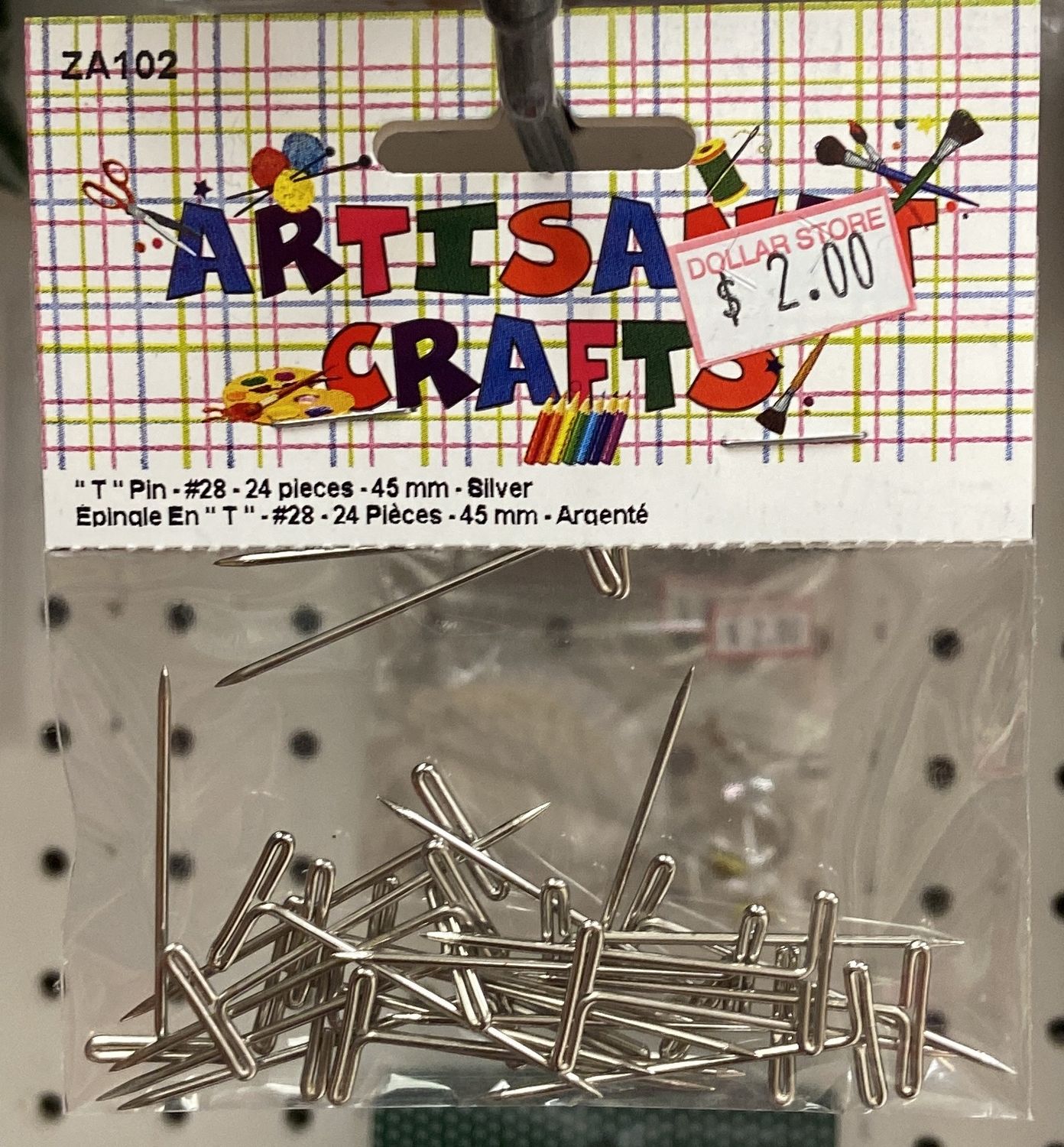 Ugarit: 45mm Silver “T” Pins