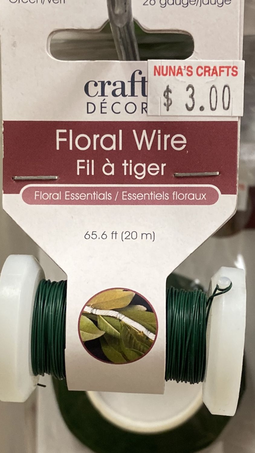 CraftDecor: Green 26 Gauge Floral Wire