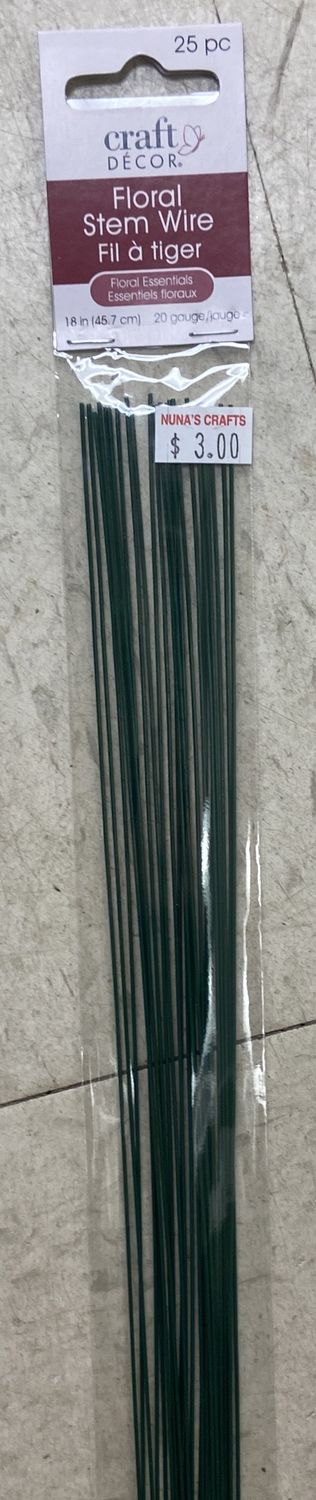 CraftDecor: 18&quot; 20 Gauge Floral Steam Wire