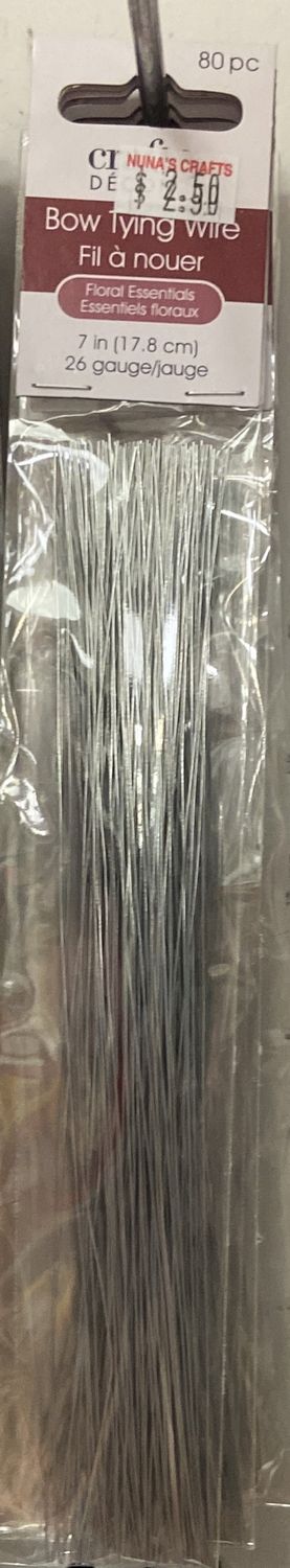 CraftDecor: Silver 7&quot; 26 Gauge Bow Tying Wire