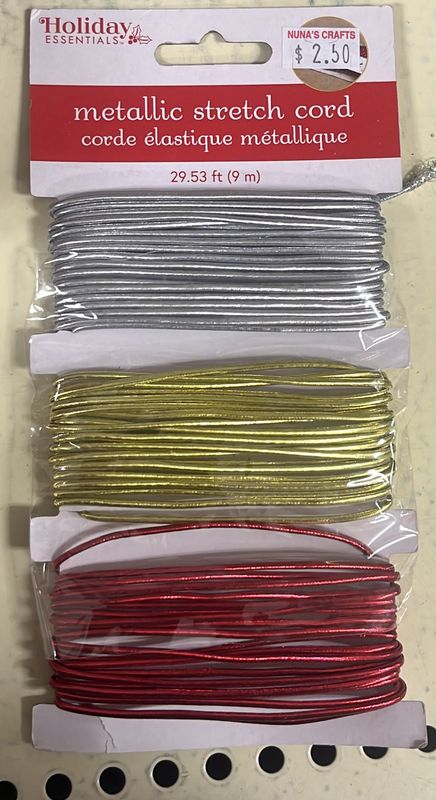 metallic stretch cord GX563