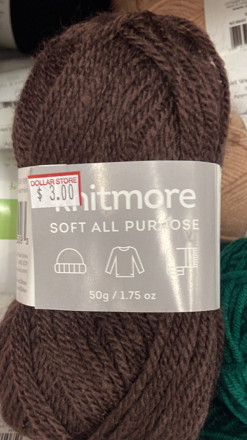 Knitmore: Brown Soft All Purpose Yarn